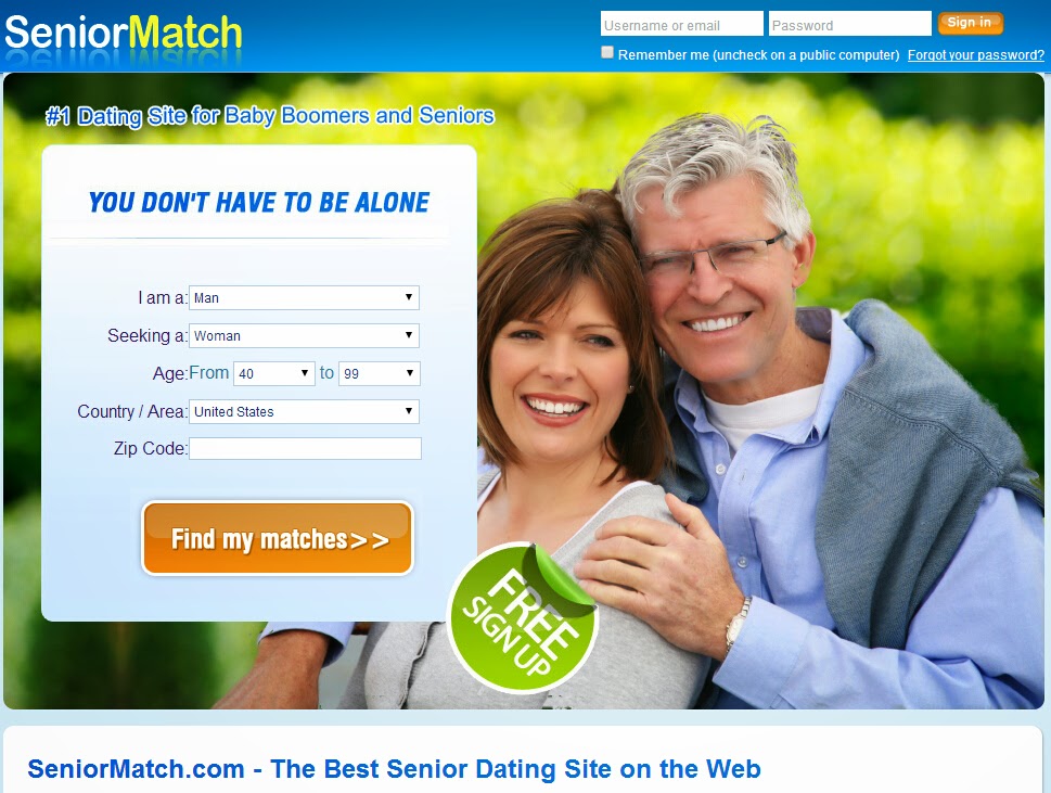 Sign online older in dating Senior Dating